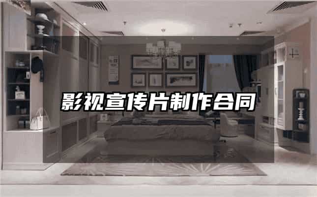影视宣传片制作合同